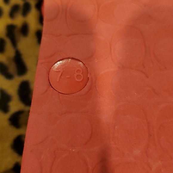 Coach Red Abigail Floral Thong Sandal Sz 7-8 - Picture 5 of 10